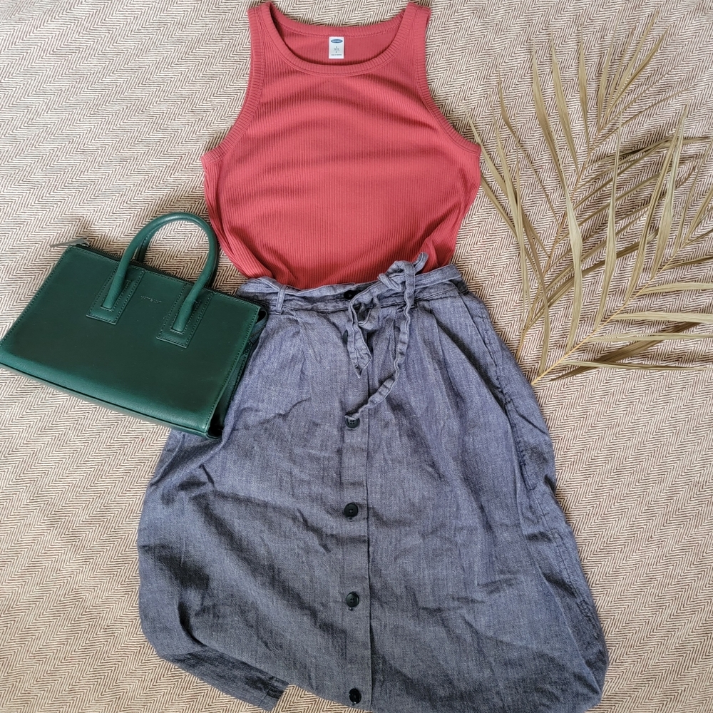 Pink Ribbed Tank - Old Navy - Size Small - Picture 7 of 7